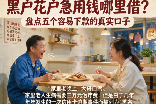黑户花户急用钱哪里借？盘点五个容易下款的真实口子