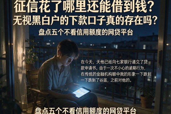 征信花了哪里还能借到钱？无视黑白户的下款口子真的存在吗？盘点五个不看信用额度的网贷平台