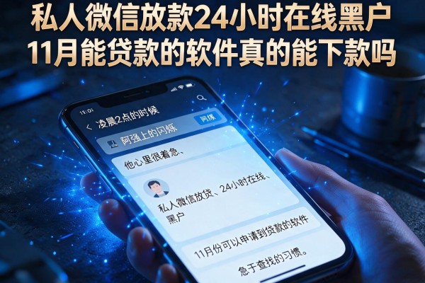 私人微信放款24小时在线黑户,11月能贷款的软件真的能下款吗