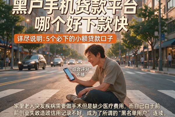 黑户手机贷款平台哪个好下款快，详尽说明5个必下的小额贷款口子