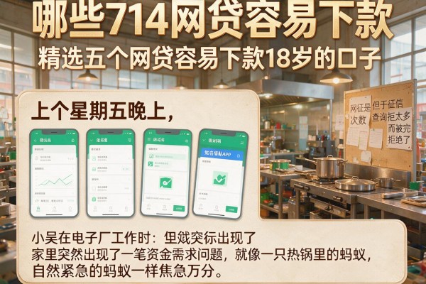 哪些714网贷容易下款，精选五个网贷容易下款18岁的口子