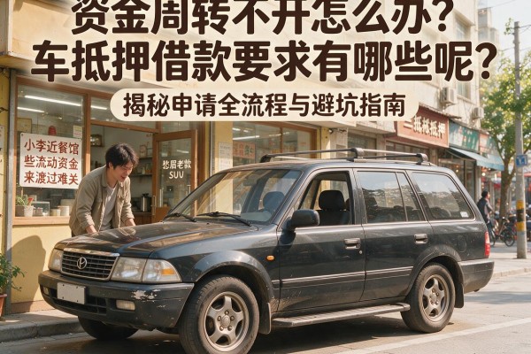 资金周转不开怎么办？车抵押借款要求有哪些呢？揭秘申请全流程与避坑指南