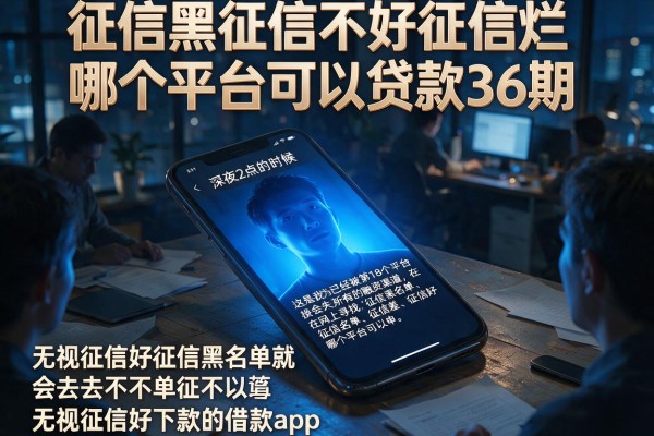 征信黑征信不好征信烂哪个平台可以贷款36期，归纳五个无视征信好下款的借款app