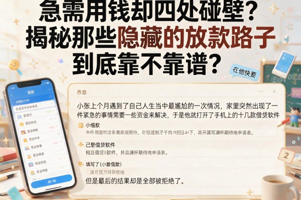 急需用钱却四处碰壁？揭秘那些隐藏的放款路子，到底靠不靠谱？