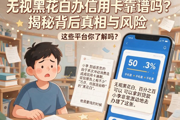 无视黑花白办信用卡靠谱吗？揭秘背后真相与风险，这些平台你了解吗？