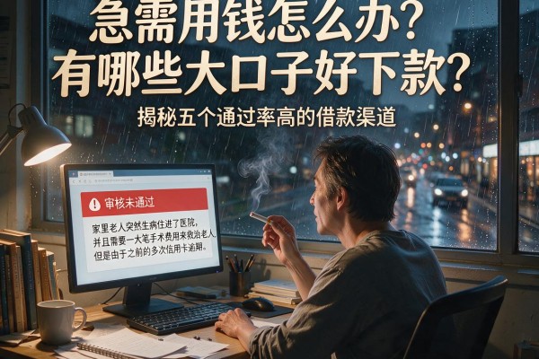 急需用钱怎么办？有哪些大口子好下款？揭秘五个通过率高的借款渠道