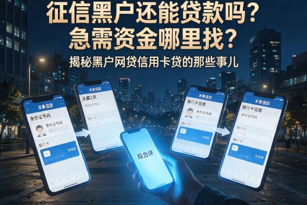 征信黑户还能贷款吗？急需资金哪里找？揭秘黑户网贷信用卡贷的那些事儿