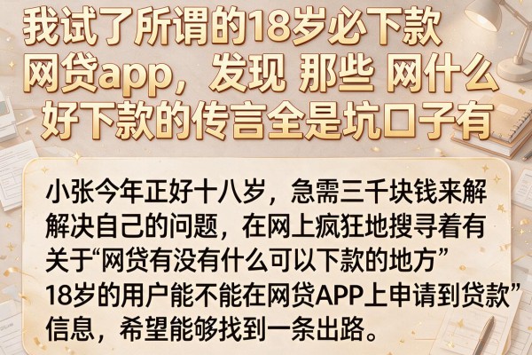 我试了所谓的18岁必下款网贷app，发现那些网贷有什么口子好下款的传言全是坑