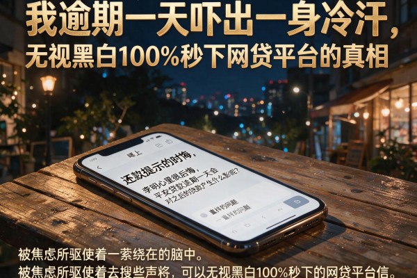 我逾期一天吓出一身冷汗，揭秘无视黑白100%秒下网贷平台的真相
