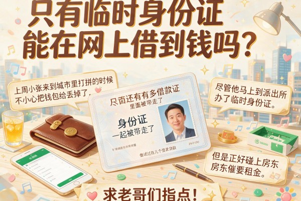 只有临时身份证能在网上借到钱吗？求老哥们指点！