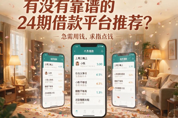 有没有靠谱的24期借款平台推荐？急需用钱求指点