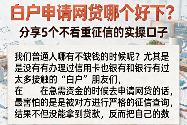 白户申请网贷哪个好下？分享5个不看重征信的实操口子