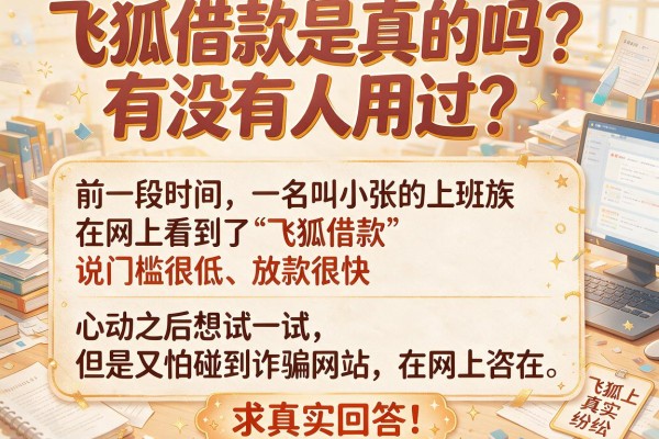 飞狐借款是真的吗？有没有人用过？求真实回答！