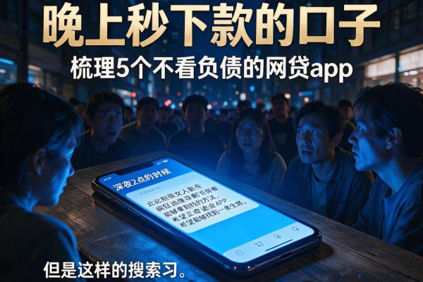 晚上秒下款的口子,梳理5个不看负债的网贷app