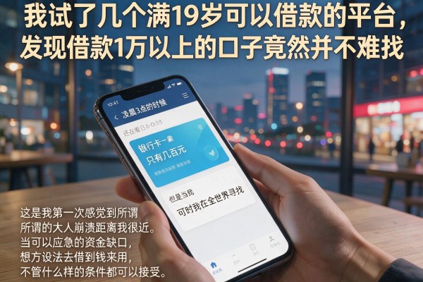 我试了几个满19岁可以借款的平台,发现借款1万以上的口子竟然并不难找