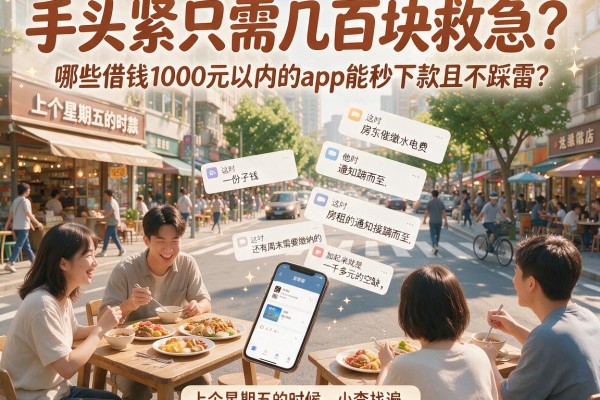 手头紧只需几百块救急？哪些借钱1000元以内的app能秒下款且不踩雷？
