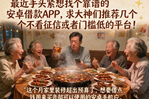 最近手头紧想找个靠谱的安卓借款APP，求大神们推荐几个不看征信或者门槛低的平台！