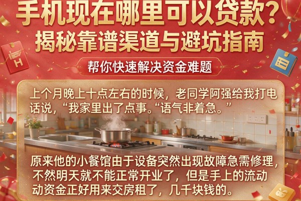 手机现在哪里可以贷款？揭秘靠谱渠道与避坑指南，帮你快速解决资金难题