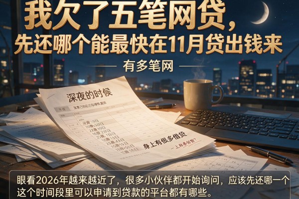 我欠了五笔网贷，先还哪个能最快在11月贷出钱来