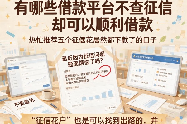 有哪些借款平台不查征信却可以顺利借款，热忱推荐五个征信花居然都下款了的口子