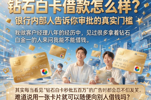 钻石白卡借款怎么样？银行内部人告诉你审批的真实门槛