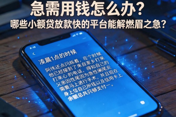急需用钱怎么办？哪些小额贷放款快的平台能解燃眉之急？