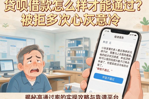 贷呗借款怎么样才能通过？被拒多次心灰意冷，揭秘高通过率的实操攻略与靠谱平台