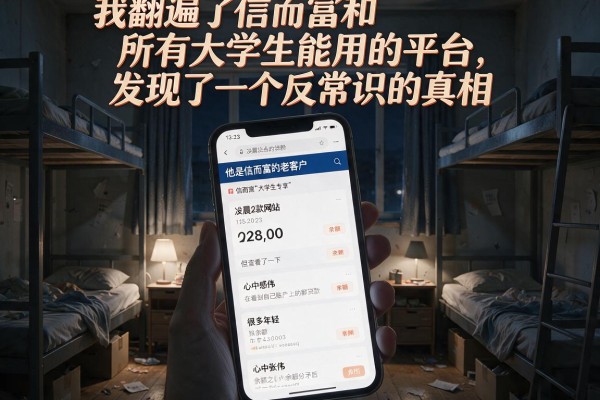我翻遍了信而富和所有大学生能用的平台，发现了一个反常识的真相