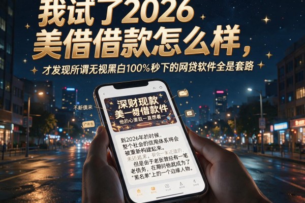 我试了2026美借借款怎么样，才发现所谓无视黑白100%秒下的网贷软件全是套路