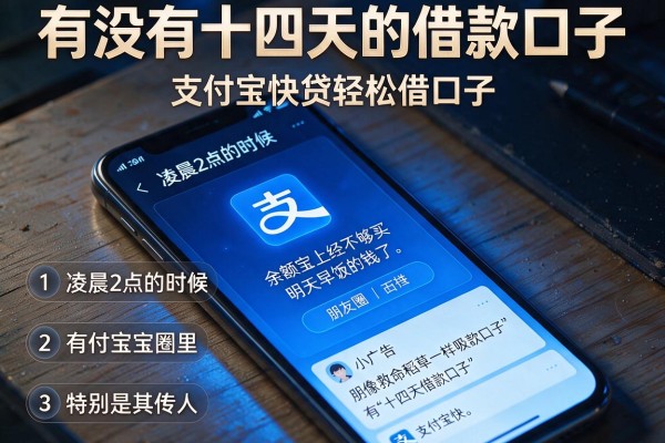 有没有十四天的借款口子,条列五个支付宝快贷轻松借口子