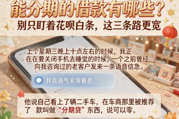 能分期的借款有哪些？别只盯着花呗白条，这三条路更宽