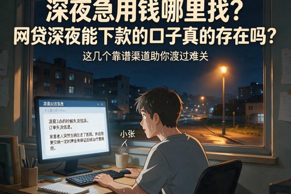 深夜急用钱哪里找？网贷深夜能下款的口子真的存在吗？这几个靠谱渠道助你渡过难关