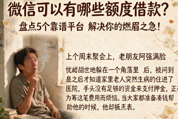 微信可以有哪些额度借款？盘点5个靠谱平台，解决你的燃眉之急！