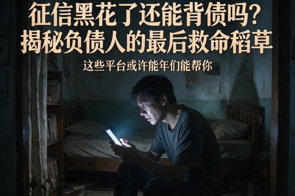征信黑花了还能背债吗？揭秘负债人的最后救命稻草，这些平台或许能帮你