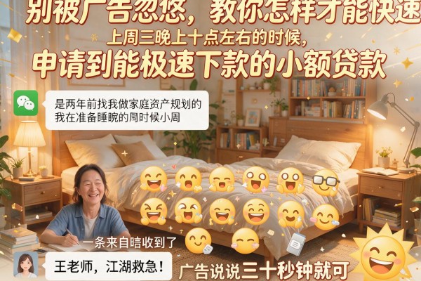 别被广告忽悠，教你怎样才能快速申请到能极速下款的小额贷款
