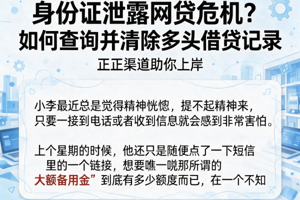 身份证泄露网贷危机？如何查询并清除多头借贷记录，正规渠道助你上岸