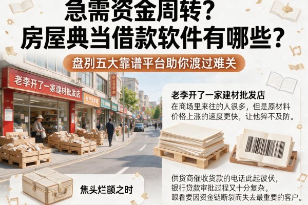 急需资金周转？房屋典当借款软件有哪些？盘点五大靠谱平台助你渡过难关