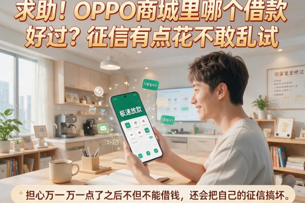 求助！OPPO商城里哪个借款好过？征信有点花不敢乱试