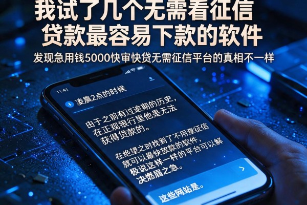 我试了几个无需看征信贷款最容易下款的软件，发现急用钱5000快审快贷无需征信平台的真相和传闻不一样