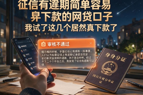 征信有逾期简单容易下款的网贷口子，我试了这几个居然真下款了