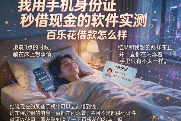 我用手机身份证秒借现金的软件实测，百乐花借款怎么样，结果和我想的不太一样