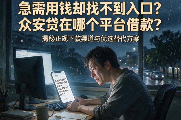 急需用钱却找不到入口？众安贷在哪个平台借款？揭秘正规下款渠道与优选替代方案