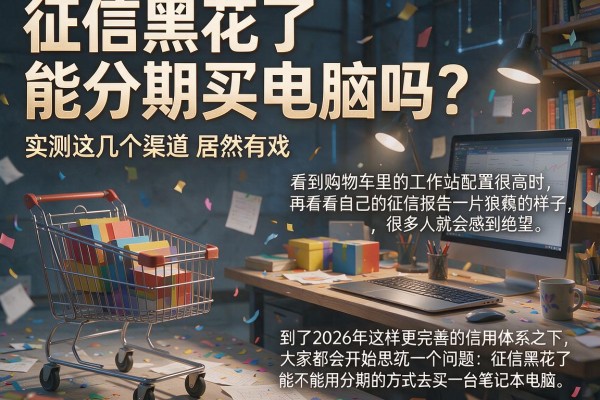 征信黑花了能分期买电脑吗？实测这几个渠道居然有戏