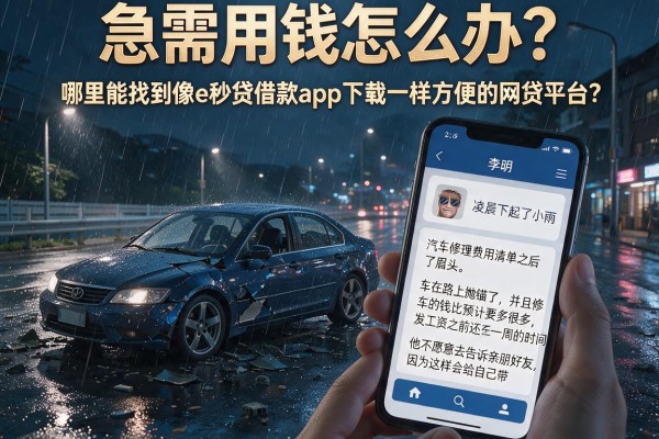 急需用钱怎么办？哪里能找到像e秒贷借款app下载一样方便的网贷平台？