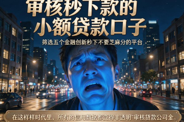 审核秒下款的小额贷款口子，筛选五个金融创新秒下不要芝麻分的平台