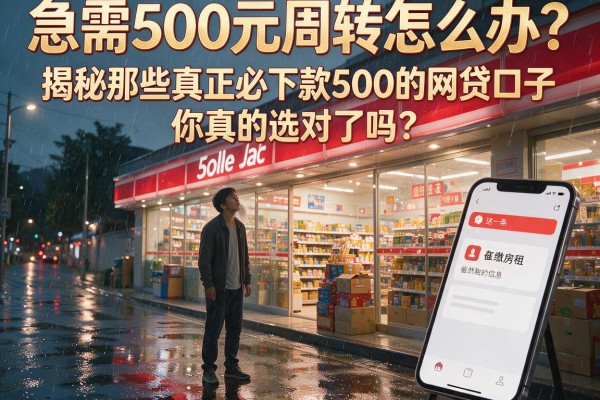 急需500元周转怎么办？揭秘那些真正必下款500的网贷口子，你真的选对了吗？