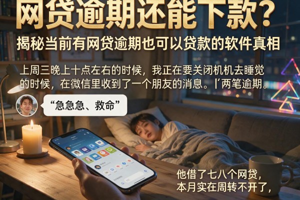 网贷逾期还能下款？揭秘当前有网贷逾期也可以贷款的软件真相