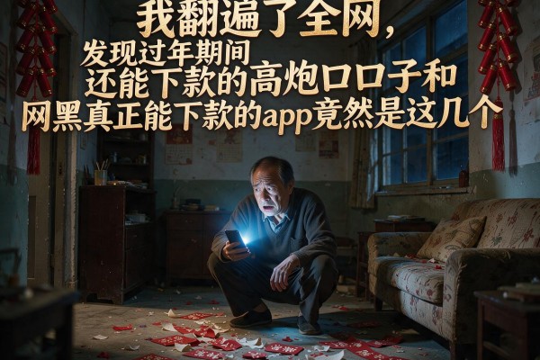 我翻遍了全网，发现过年期间还能下款的高炮口子和网黑真正能下款的app竟然是这几个