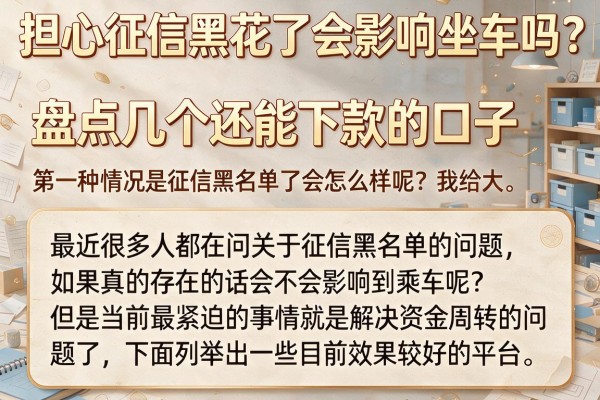 担心征信黑花了会影响坐车吗？盘点几个还能下款的口子
