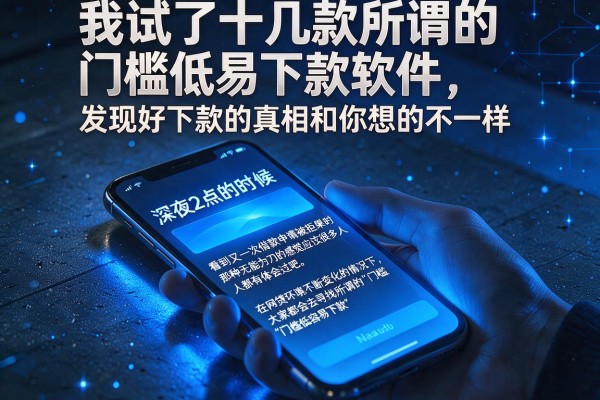 我试了十几款所谓的门槛低易下款软件，发现好下款的真相和你想的不一样